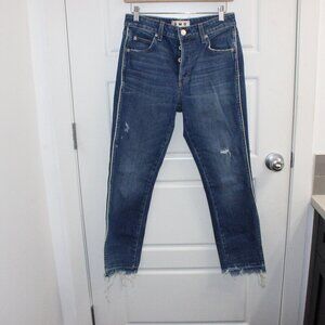 Amo Babe Old School Skinny Ankle Jeans Size 29 Button Fly